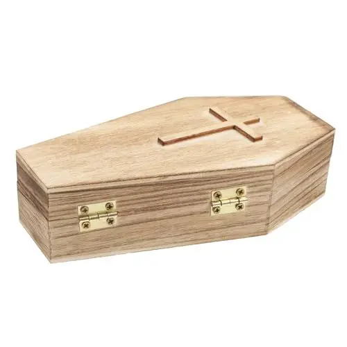 Produktbild: HOMOBABE Halloween Sargförmige Schmuckschatulle Wasserdichte Tragbare Aufbewahrungsbox Für Ringe Ohrringe Und Mehr Für Partys Dekoration Und