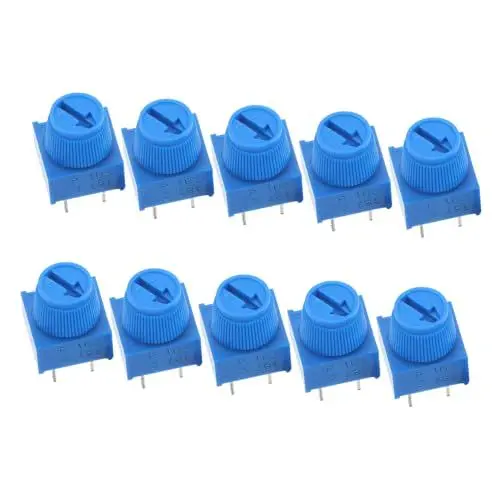 Produktbild: HOMOCONO 10 Stück Durchgangsloch-trimmpotentiometer Mit Knopf 3-polig Trimmpotentiometer