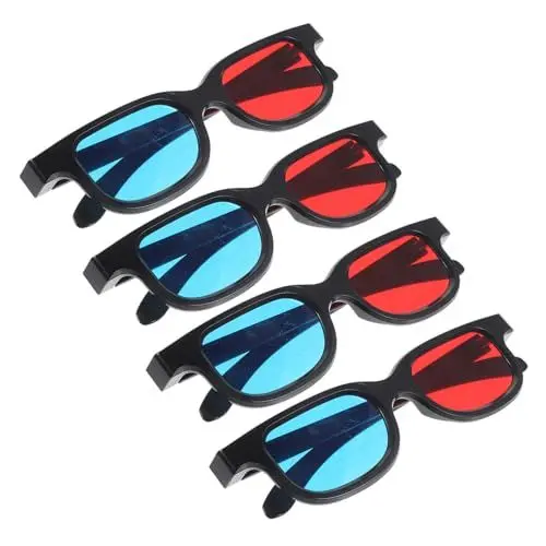 Produktbild: HOMOCONO 3D-filmbrille Rot-blau Für Filme Und Fernsehen Universell Kompatibel Langlebig Und Flexibel Für Filmabende