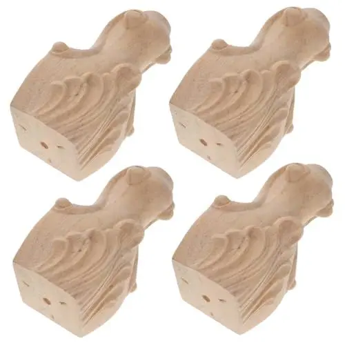 Produktbild: HOMOCONO Ersatz-sofabeine 4 Stück 8 Zoll Strapazierfähig Couchbeine Holztischbeine Für Kommoden