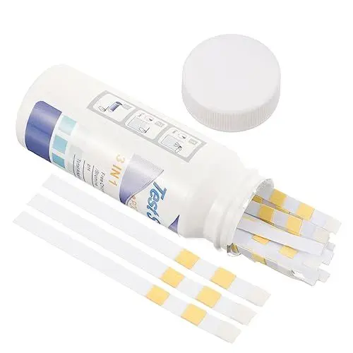 Produktbild: HOMOCONO Wasserteststreifenpapier 50 Stück Teststreifen Für Wasserhärte Und Wasserqualitätstest Reagenzstreifen Pool-teststreifen Praktisches Testpapier