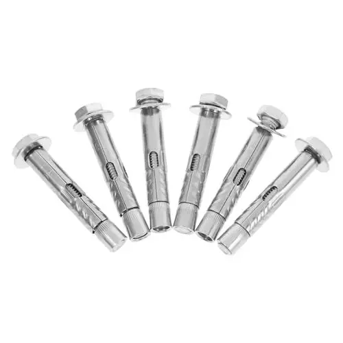 Produktbild: HOMOCONO Dehnschraubenanker – 6 Stück Hochleistungs-außenmutteranker – X 60 Mm – Sichere Befestigungen Für Den Innen- Und Außenbereich
