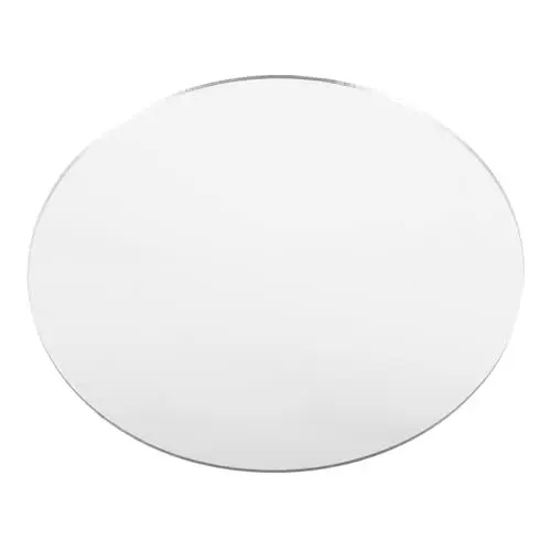 Produktbild: HOMOCONO Acrylspiegel Rahmenlos Montierter Spiegel Runde Spiegelfliesen Kreisspiegelplatten Zeichnungsreflexionstafel Spiegel Schmuckplatte Spiegel-kerzentablett Hintergrund Für Foto Silver
