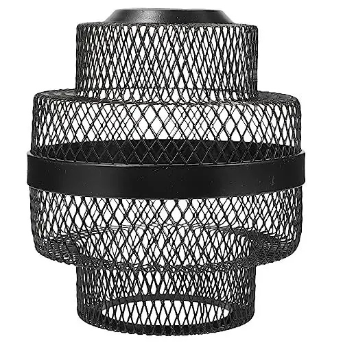 Produktbild: HOMOCONO Deckenlampe Boho Lampenschirm Boho Pendelleuchte Lampenschirm Design Hängelampe Modern Durchmesser Höhe Für Esszimmer Garten Bar Lampenschirm Für Glühbirne