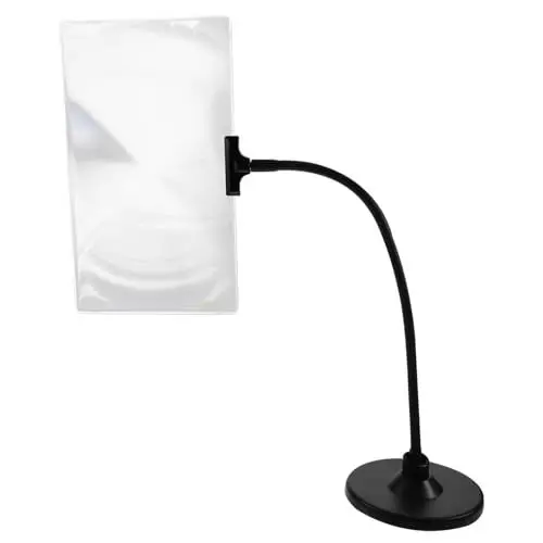 Produktbild: HOMOCONO Freihändige Lupenlampe Mit Ständer Flexibles Rohr Und Abnehmbares Design Für Naharbeit