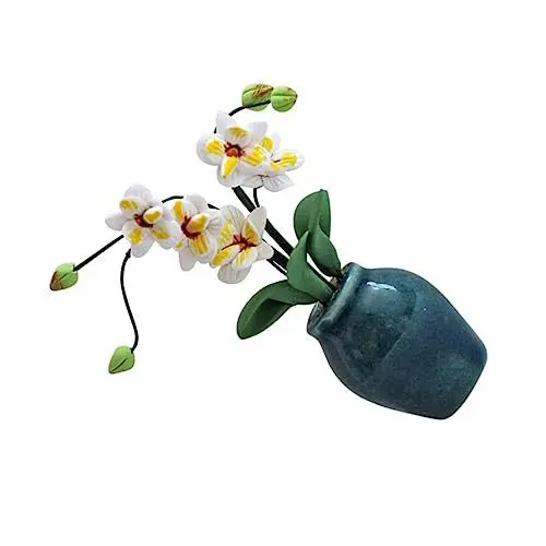 Produktbild: HOMOCONO Miniatur Bonsai Magnolienpflanze Im Topf Künstliche Dekoration Für Puppenhaus Und Mikrolandschaft Für Heimdekoration Bastelprojekte Und