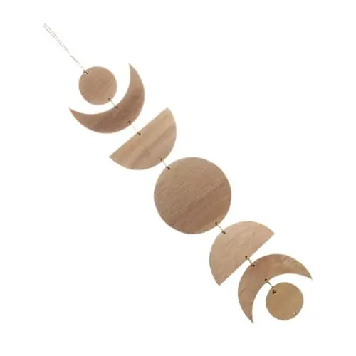 Produktbild: HOMOCONO Wunderschönes Hängendes Ornament Aus Holz Als Wandkunstdekoration Für Zuhause