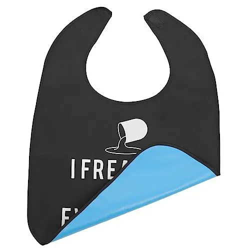 Produktbild: HOMOCONO ältere Lätzchen Erwachsenen-Lätzchen zum Essen Männer waschbar Lätzchen für Senioren kleidung babykleiderbügel Erwachsenen-Lätzchen für Männer Kleidungsschutz Polyester
