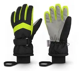 Produktbild: Homord Handschuhe Kinder, Wasserdicht Skihandschuhe Kinder Winterhandschuhe für Jungen und Mädchen, Warme Atmungsaktiv Schneehandschuhe Winter Thinsulate Fingerhandschuhe für 4-13 Jahre Kinder