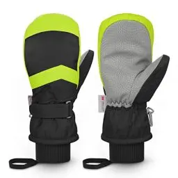 Produktbild: Homord Skihandschuhe Kinder, Wasserdicht Handschuhe Kinder Winterhandschuhe für Jungen und Mädchen, Warme Fäustlinge Handschuhe Atmungsaktiv Winter Thinsulate Schneehandschuhe für 4-14 Jahre Kinder