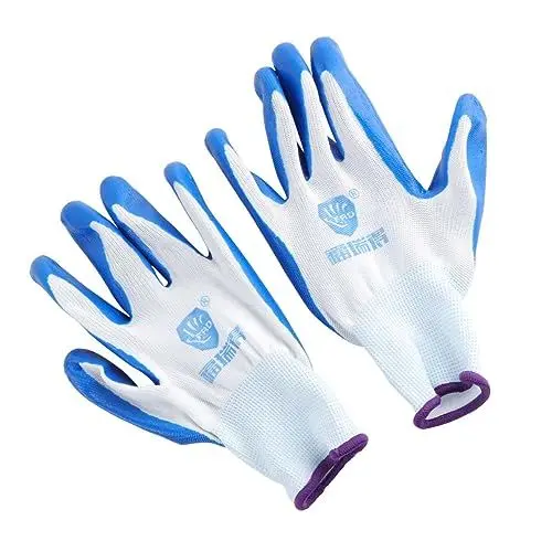 Produktbild: Homoyoyo 12st Industriell Nylonhandschuhe Vinyl-handschuh Rutschfester Arbeitshandschuh Arbeitshandschuhe Für Männer Latex Handschuhe Anti-arbeitshandschuh Handschuh Schützend Kleber Schutz