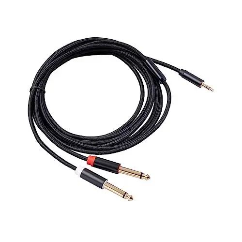 Produktbild: Homoyoyo Brandneue Audiokabel-verlängerung Für Pc 3 5 Mm Vergoldetes Stereo-gitarrenkabel 3 M High-fidelity-abschirmung Und -interferenz
