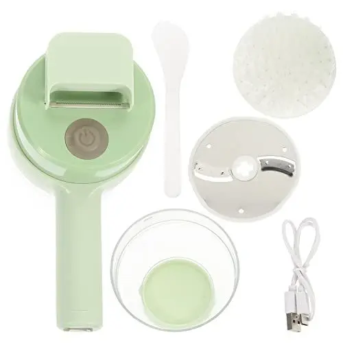 Produktbild: Homoyoyo 1 Satz Gemüseschneider Ingwer Brecher Elektrischer Zwiebelschneider Knoblauchmühle Fruchtschneider Elektrisches Gemüse Kabelloser Allesschneider Fleisch Lebensmittel Mixer Pp Baby