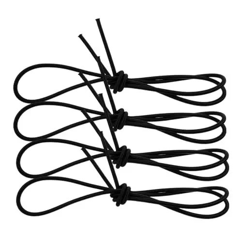 Produktbild: Homoyoyo Paddleboard Kajak Kanu Sicherheitsleine 4 Stück Elastisches Seil Karabiner - Verlust Seil Lanyard