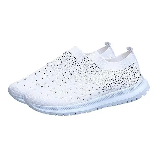 Produktbild: Homoyoyo 1paar Leichte Atmungsaktive Damen Sportschuhe Netz-Sneaker Für Freizeit Und Sport rutschfeste Gummisohle Bequeme Für Sommeraktivitäten