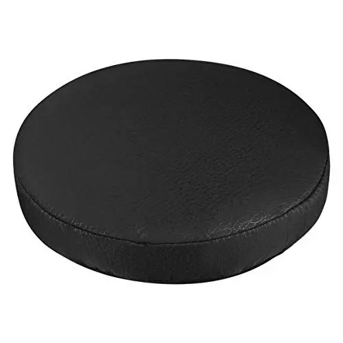 Produktbild: Homoyoyo 1stk Barhocker Bezug Rollhocker Bezug Barhockerbezug Tauschen Stuhlschutzabdeckung Kunstleder Kissen Schwarz Sitzbezüge Für Stühle Barhocker Sitzkissen Runden Kosmetik Sofabezug