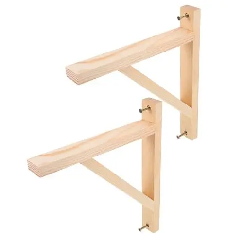 Produktbild: Homoyoyo Robuste Regalhalterungen Aus Holz Dreieckige Wandhalterung Einfach Zu Installieren Glatte Ecken Für Die Raumorganisation in Wohnungen