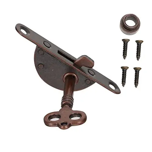 Produktbild: Homoyoyo Seitliche Schlösser Aus Eisen Im Vintage-stil 2er-set Antikisierte Schranktürschlösser Flächenbündig Montierte Schlösser mit Schlüssel für Dekorative Möbel Schmuckschatulle
