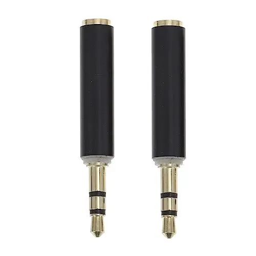 Produktbild: Homoyoyo 2 Stück Mikrofonadapter Männlich zu Weiblich für Audioaufnahme für Gitarre Stereoanlagen und Heimkinosysteme