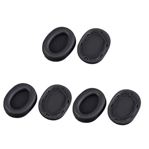 Produktbild: Homoyoyo 3St Kopfhörer Zubehör Beate use montitor Muzz słuchawki douszne meze kopfhörer earpads Ohrpadster musiktisch Ear Phones Earphone Kissen für Ohrpolster Ersatz-Ohrpolsterkissen Black