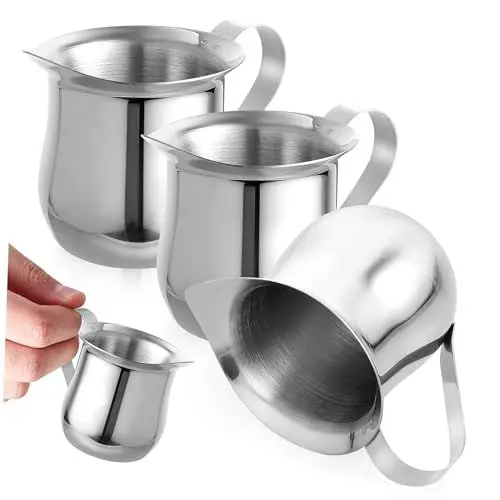 Produktbild: Homoyoyo 3oz/90ml Mini Krug Edelstahl Tasse Aufschäumer Für Espresso Kaffee Tee
