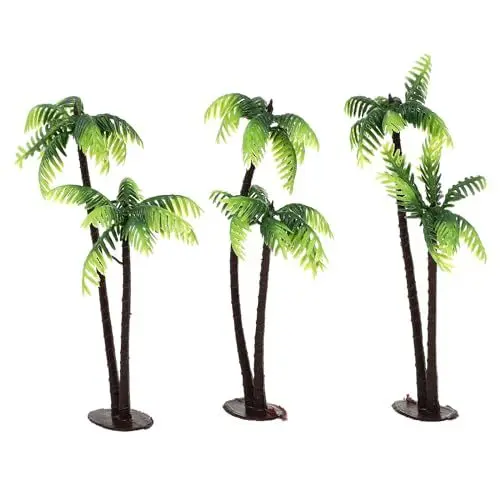 Produktbild: Homoyoyo 3 Stücke Miniatur Palmen Landschaft Modell Bäume Zug Eisenbahn Architektur Diorama Für DIY Craft Landschaft Landschaft