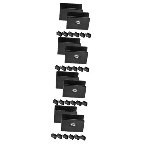 Produktbild: Homoyoyo 4 Sätze Glas Clip Halterung Metall U Halterung Spiegelhalterungen Für Rahmenlose Spiegel Glasklemmen Verstellbare Regalhalterungen Spiegelhalter 8 Stück * 4