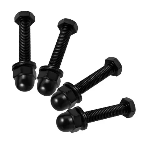 Produktbild: Homoyoyo Möbelbeschlag-set – 4 Sets Sechskantschrauben Und -muttern Ersatzschrauben Für Scheunentore Schraube Sechskantschrauben Türbeschläge