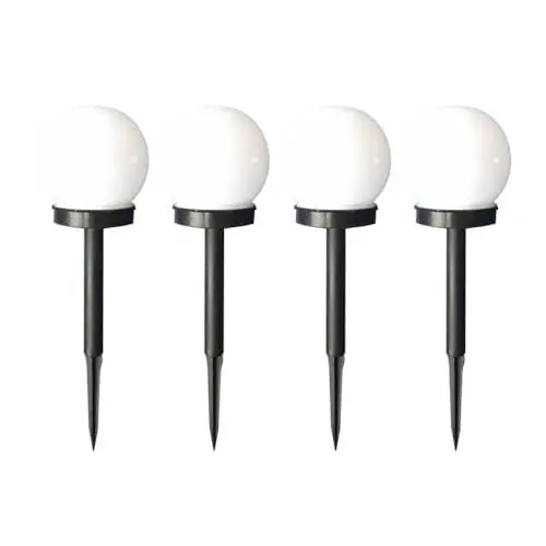Produktbild: Homoyoyo 4 Stück Solarleuchten im Freien Außenlampe Sonnenlicht solarleuchten für außen LED-Solarleuchten für den Garten LED-Licht für den Garten In den Boden stecken Rasenlampe Gang Weiß