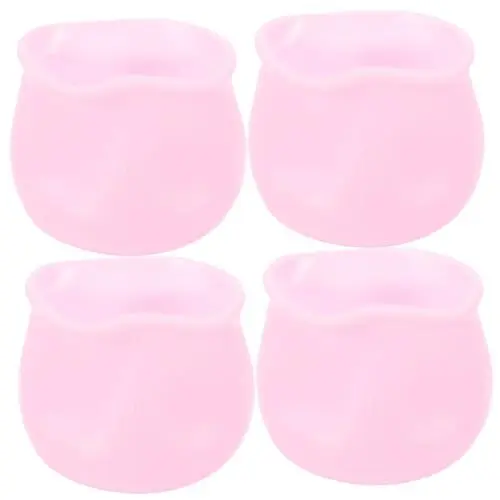 Produktbild: Homoyoyo 4 Stück fußmatte erdungsmatte stuhlbeine überzieher Stuhlbeinkappen bodenmatten unterlegmatten Stuhlbeinabdeckungen aus Silikon Stuhlfußschützer Tische und Stühle Stiefel Tischset