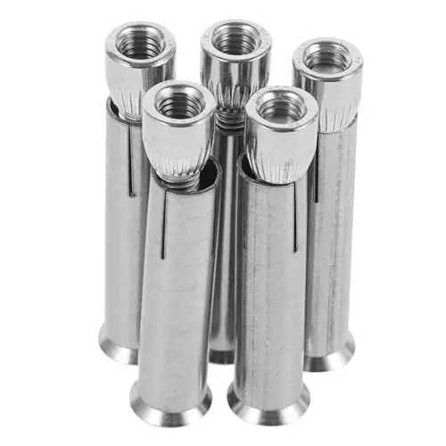 Produktbild: Homoyoyo 5 Stück Dehnschraube Bolzen Schnellbauschrauben Befestigung Mehrzweckschrauben Erweiterungsschraube Schlüssel Klein Mauerwerk Sechskant-senkschraube Rostfreier Stahl Silver