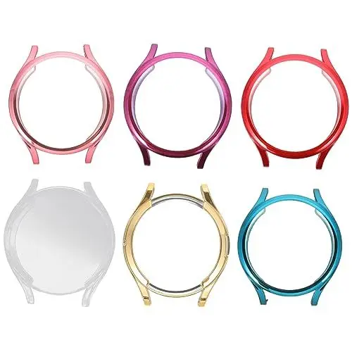 Produktbild: Homoyoyo 6pcs Smartwatch-gehäuse Uhrenabdeckungen TPU Galvanisierte Ganzkörper-schutzhülle für Die Uhr 4