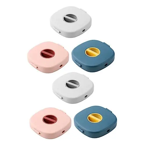 Produktbild: Homoyoyo 6st Organizer-box Für Mobiltelefonleitungen Aufladekabel Tasche Für Usb-kabel Ladegerät Ladekabel Outdoor-ladekabel-organizer Tragetasche Für Kopfhörer Handy Abs Halterung Rotieren
