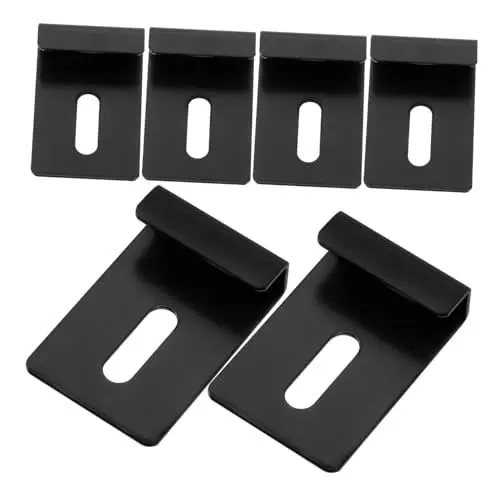 Produktbild: Homoyoyo 6 Stücke Spiegel Befestigung Clip Spiegel Kleiderbügel Clips Glas Montage Clips für Rahmenlose Spiegel