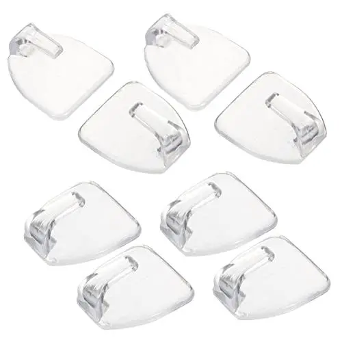 Produktbild: Homoyoyo 8st Transparentes Hakenset Badezimmerhaken Haken Zum Aufhängen An Der Wand Klare Kleiderbügel Handtuchhalter Klebehaken Zum Aufhängen Weihnachten Acryl Handtuchhaken