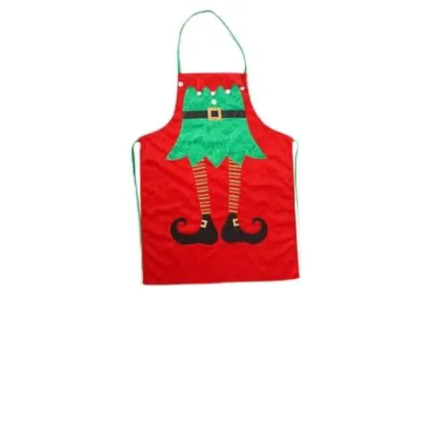 Produktbild: Homoyoyo Elfenschürze Für Erwachsene – Festliche Kochschürze Für Weihnachten - Ideal Zum Backen Und Kochen - Die Weihnachtsfeier Und Festliche Anlässe