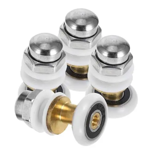 Produktbild: Homoyoyo Ersatzrollen für Duschtüren Pulley für Badezimmerglas Türen Langlebige Konstruktion Einfache Installation Kompatibel mit Schiebetüren und Dampfduschen