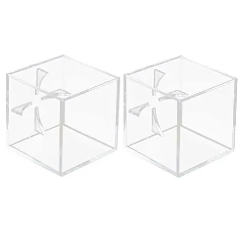 Produktbild: Homoyoyo Fall Monitorständer 2 Stück Baseball- Display- GEH?use Acryl Cube Baseball Halter Clear Display Case Aufbewahrungsbox für Baseball Memorabilia Showcase Quadratischer Ständer