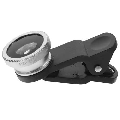 Produktbild: Homoyoyo Superweitwinkel-makro-fischaugenobjektiv Für 6/7/8/x 3-in-1-telefonkameraaufsatz Einfach Zu Installierendes Clip-on-objektiv