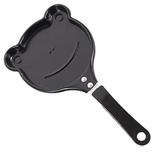 Produktbild: Homoyoyo Geformte Antihaft Eierpfanne Aus Metall Kleine Bratpfanne Für Induktion Hitzebeständiger Griff Zubehör Für Brunch Und Frühstück Eierform Pfanne Für Kreative Kochideen