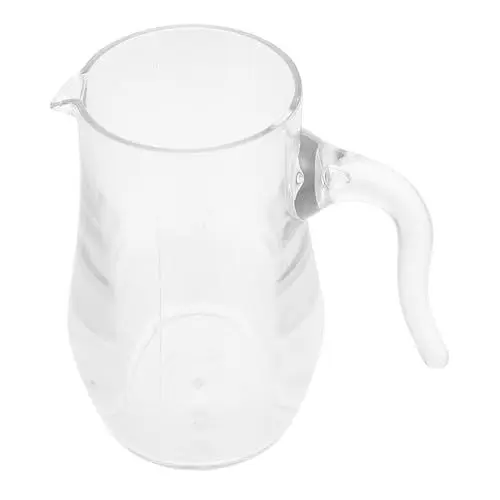 Produktbild: Homoyoyo Getränkespender Aus Acryl Transparent Mit Griff Servierkaraffe Für Wein Likörkaraffe Kleine Karaffe Dekanter Für Wein Milchkännchen Karaffe Für Saft Und Tee Getränkenspender