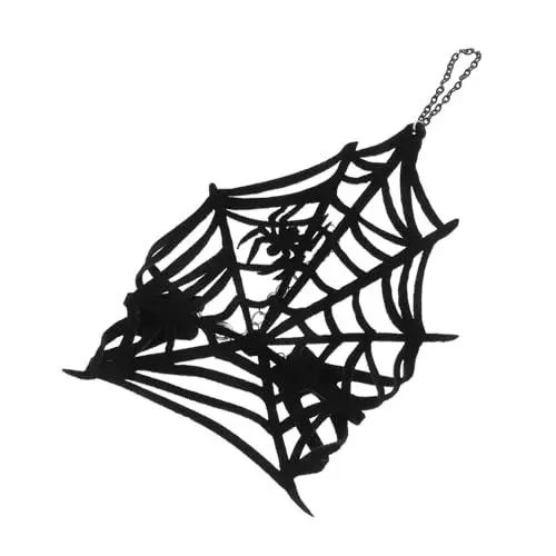 Produktbild: Homoyoyo Halloween-handgelenk-accessoire Steampunk-zubehör Spinnennetz Fingerloses Armband Dekoratives Armband Für Halloween Halloween-armband Polyester Black
