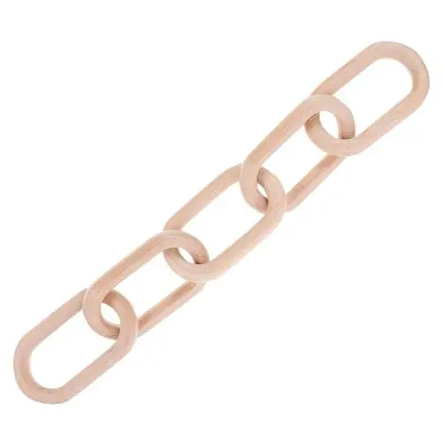 Produktbild: Homoyoyo Holzkette Kettenglied Kamin Couchtisch Naturhandwerk Regal Schreibtisch Moderne Deko Objekte Holzkette Heimdekoration Holzkette Gliederdekor Dekorative Kette