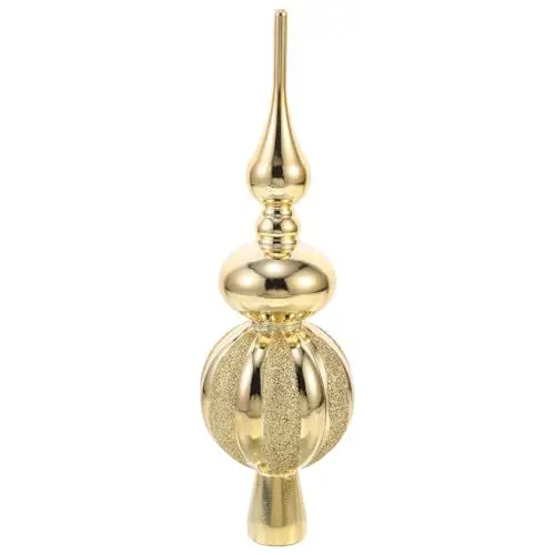 Produktbild: Homoyoyo Kugelförmige Weihnachtsbaumspitze Kunststoff Weihnachtsbaumspitze Ornament Dekoration Weihnachten Baumspitze