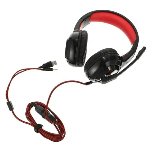 Produktbild: Homoyoyo Gaming Headset Mit Mikrofon Kabellose Over-Ear Kopfhörer Mit -Beleuchtung Geräuschunterdrückung Leicht Und Bequem Für Pc Gaming