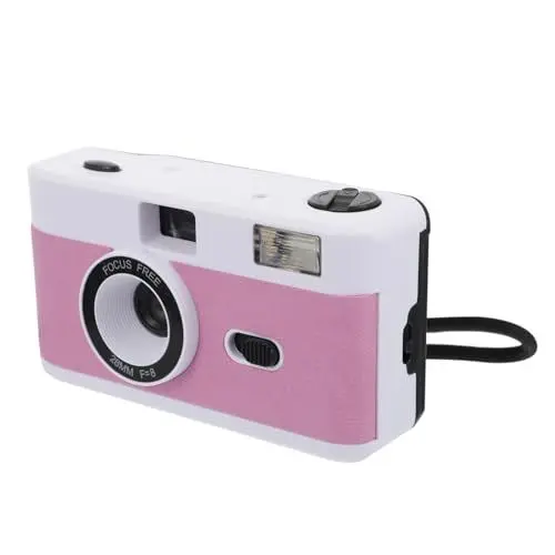 Produktbild: Homoyoyo 1stück Wiederverwendbare Filmkamera Mit Eingebautem Blitz Vintage Kamera Für Kreative Fotografie Ohne Batterie Robuste Retro-Kamera Für Analoge Aufnahmen