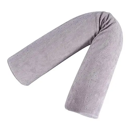 Produktbild: Homoyoyo Nackenkissen Cervical Pillow Für Nacken Rücken Memory Foam Bolster Comfort Cervical Pillow Silbergrau