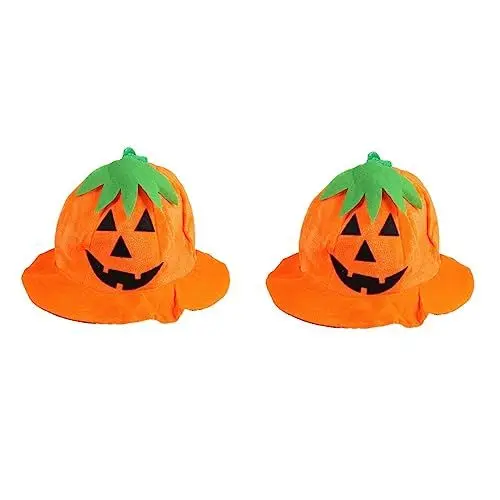 Produktbild: Homoyoyo Plüsch Halloween Kürbis Hut Für Und Erwachsene – Perfekte Kostüm-Mütze Für Halloween-Partys Karneval Und Kreative Dress Up Events Unisex Design