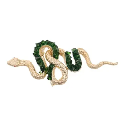 Produktbild: Homoyoyo Snake Brosche Mit Rhinestones Für Damen Und Herren Stilvolles Abzeichen Für Kleidung Langlebige Anstecknadel Mit Symbolischer Bedeutung Für Besondere Anlässe Modisches