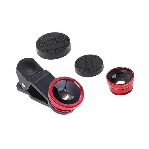 Produktbild: Homoyoyo Super Weitwinkel Makro Objektiv Mit Fisheye Universal Clip-on Telefon Kamera Objektiv Für